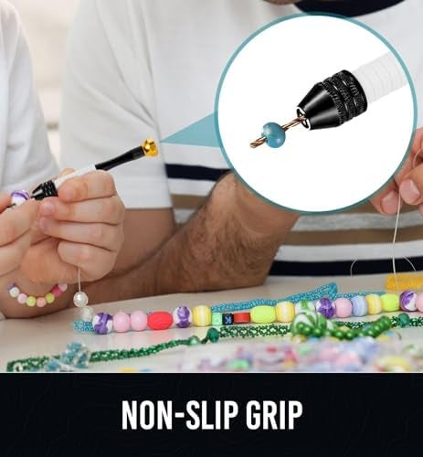 Craft911 Manual Craft Drill Sharp HSS Micro Mini Twist Drill Bits Set, Pin Vise Hand Drill for Jewelry Making; Small Hand Drill for Resin, Rotary Tools for Wood, Jewelry, Plastic, Miniature - Blue - Image 5