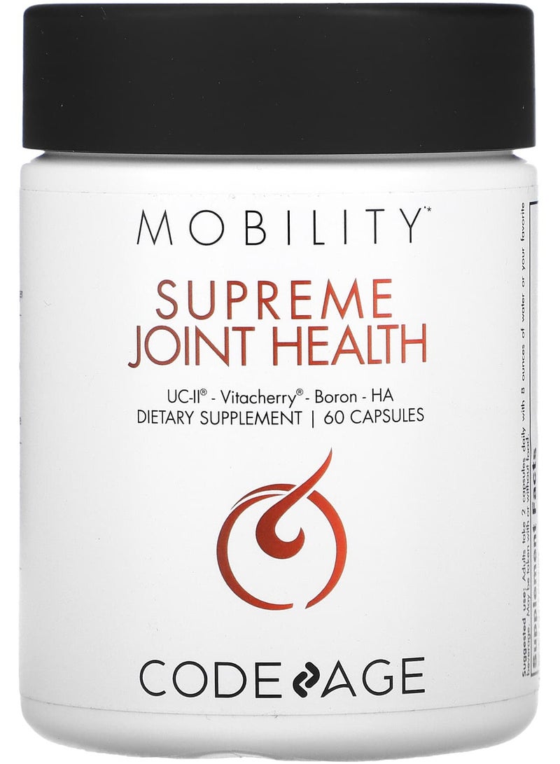 Codeage الحركة، صحة المفاصل العليا، UC-II، فيتاشيري، بورون، HA، 60 كبسولة