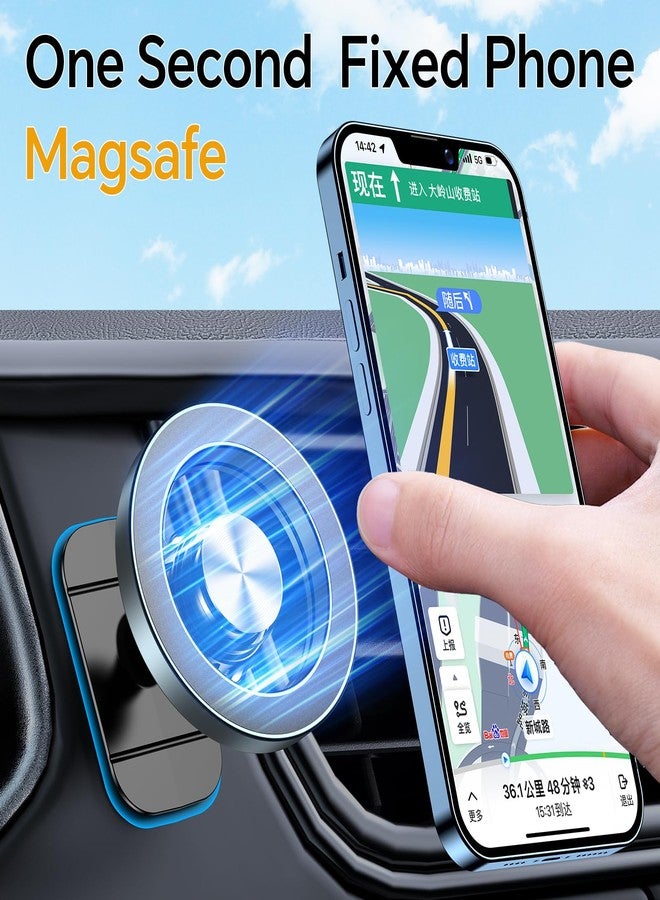 Kaistyle for Magsafe Car Mount【20 Strong Magnets】Magnetic Phone Holder for Car Phone Holder Mount Dash【360°】Cell Phone Holders for Your Car Accessories for Women Men iPhone 16 Pro Max 15 14 13 12 Plus - Image 3
