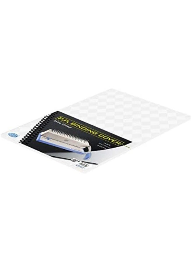FIS PP Binding Sheets, Size A4(210x297mm), 10 Sheets Per Packet, Pearl Clear View-FSBD503