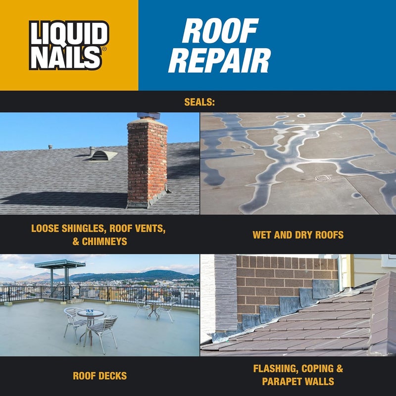 Liquid Nails Roof Repair (RR808), 10.3 oz (Pack of 6) - Image 5