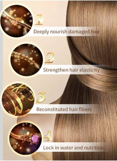 KERATIN 500ml Keratin Hair Care Balance Hair Mask Rapidly Repairs and Nourish Damaged and Coarse Hair Natural Moisturizer Hydrating Smoothing Shining Strengthening Keratin Hair Mask Lavender  - Image 5