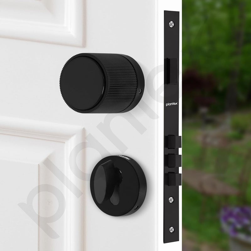 Plantex Door LockMortise Lock for Main DoorHandle Lock Set for HomeOffice Door Accessories Black - Image 4