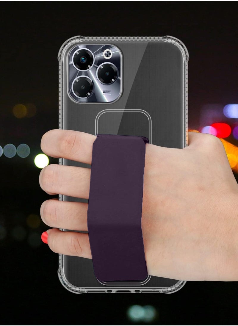 Infinix Note 40X 5G 2024 TPU Hand Grip Air Pillow Case Cover - Clear/Eggplant Purple - pzsku/ZC968A14643017E472808Z/45/_/1731677793/d939fd64-a5b5-4c05-b22d-45717bb6071a