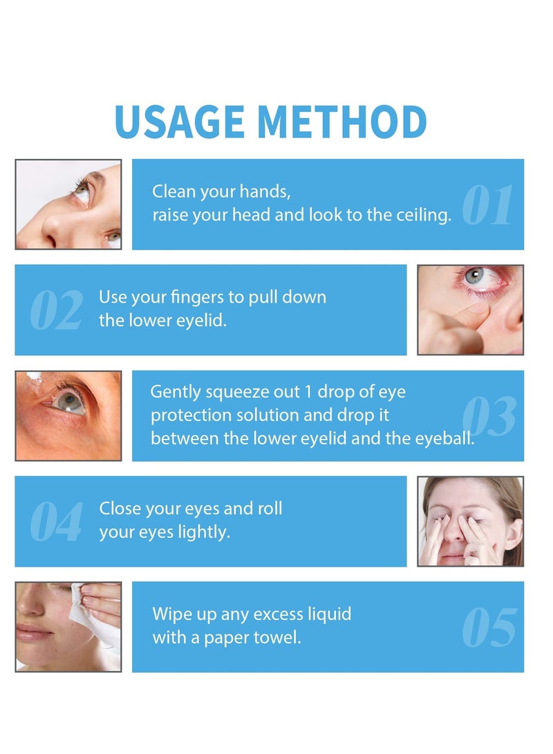 SOUTH MOON Eye Drops for Dry Eyes, Refreshing Lubricant Drops, Preservative-Free Artificial Tears, Soothing Relief for Redness & Eye Fatigue, Clear Vision & Moisturizing Care 18ml  - Image 3