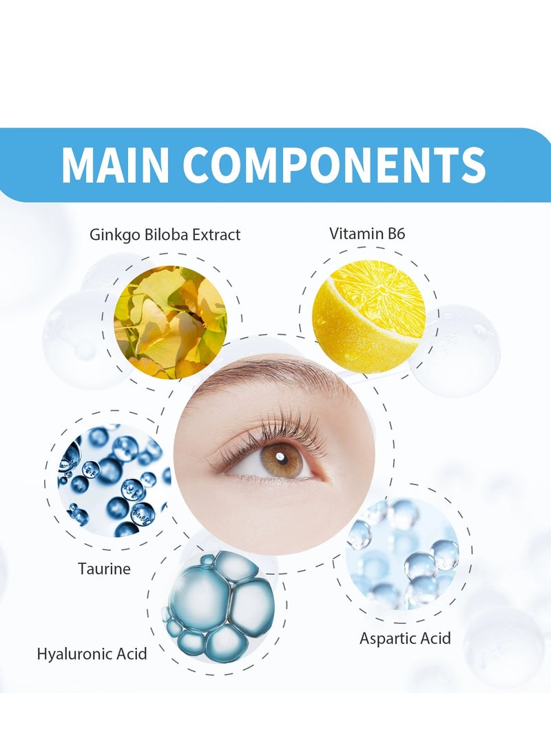 SOUTH MOON Eye Drops for Dry Eyes, Refreshing Lubricant Drops, Preservative-Free Artificial Tears, Soothing Relief for Redness & Eye Fatigue, Clear Vision & Moisturizing Care 18ml  - Image 4