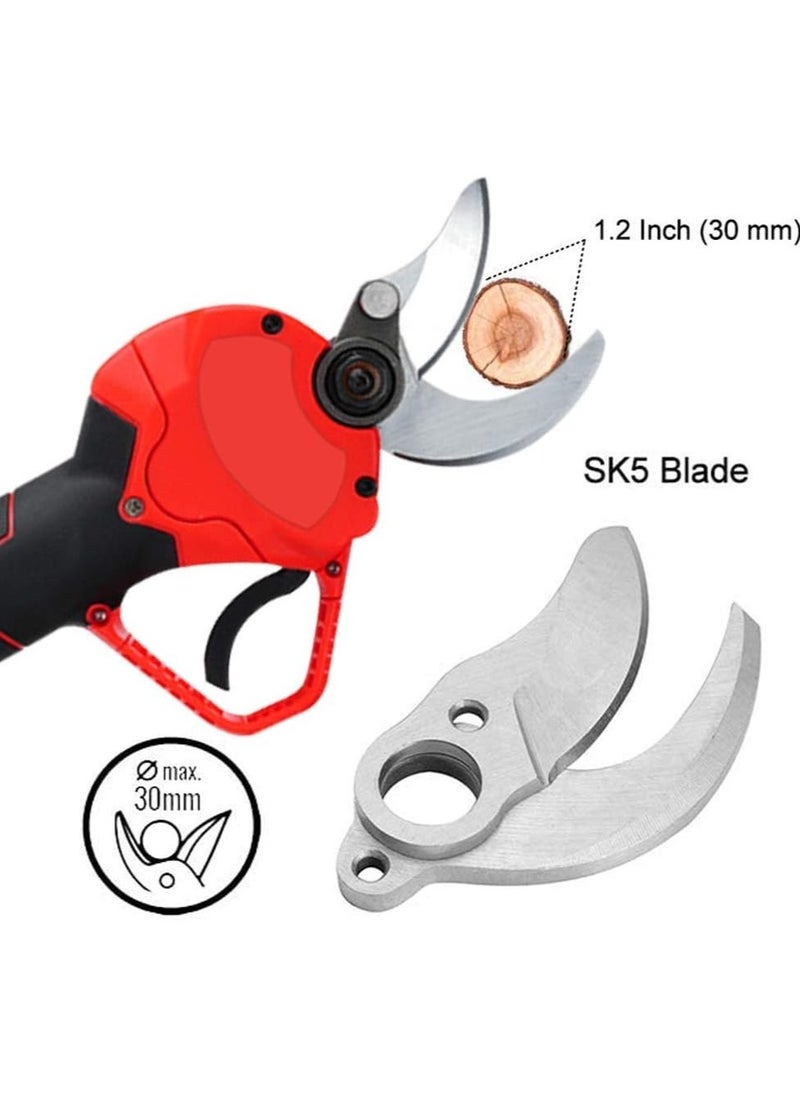 Cordless Electric Pruning Shears – 30mm Garden Branch Cutter with 2 Rechargeable Batteries, 6–8 Hour Runtime, Ideal for Fruit Trees