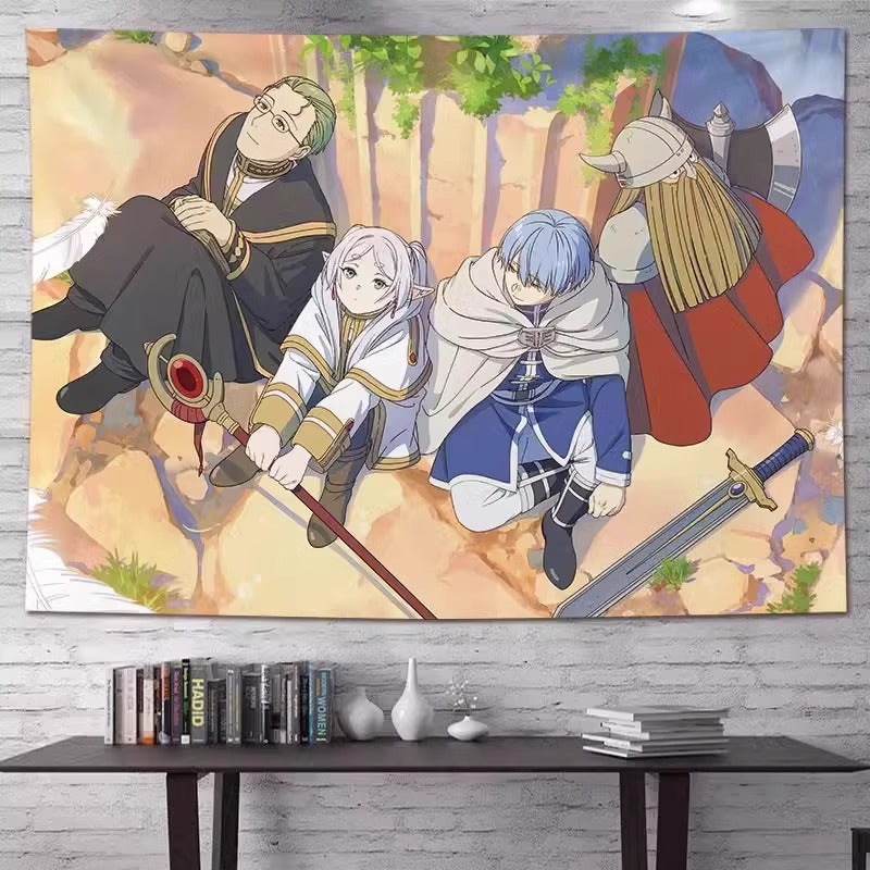 New Background Cloth Secondary Animation Hanging Cloth Room Tapestry Dormitory Decoration Ins Wall Cloth Buried Lily - Image 4