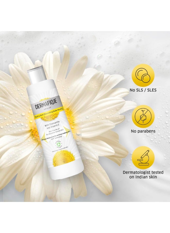 Dermafique Hydra Soft Nourishing Body Wash – 250ml, Showergel for Women & Men, No Parabens/SLS/SLES, With Vitamin E & Chamomile, Suitable for Sensitive - Normal Skin | Dermatologist Tested - Image 5