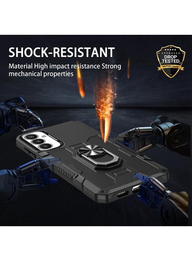 S-TOP Case For Samsung Galaxy A34 5G Ring Holder Armor Hybrid Phone Case - Image 5