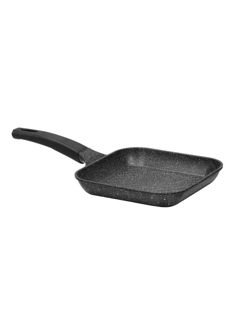 SONEX - Die Cast Grill Pan Non Stick Marble Coating 28cm Black - Image 1