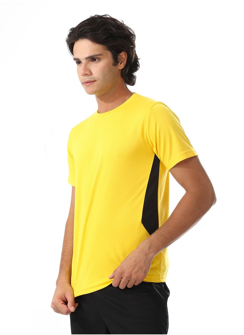 MERCH Half sleeve T-shirt with striped side  - Image 2