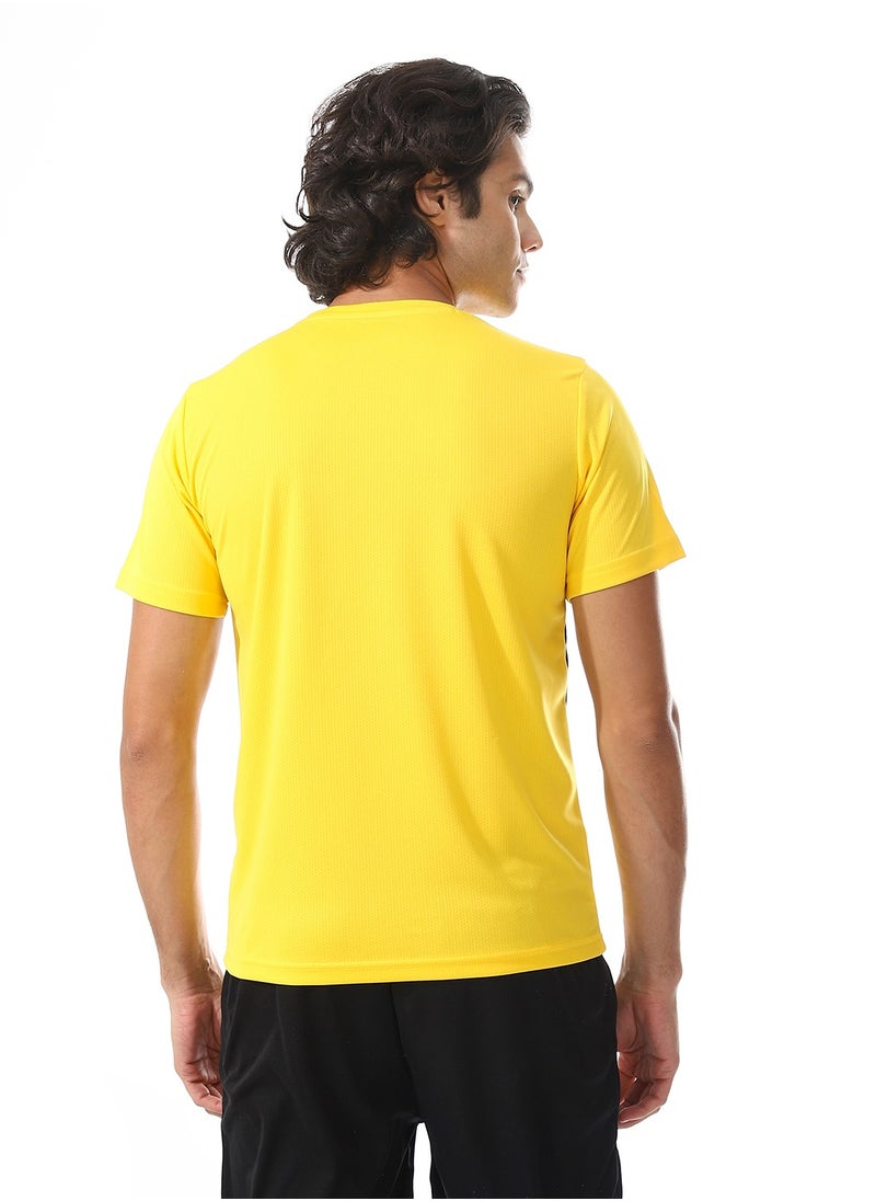 MERCH Half sleeve T-shirt with striped side  - Image 3