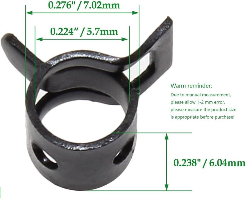 Rierdge 40 Pcs 1/4 ID Spring Band Type Clamps - Image 3