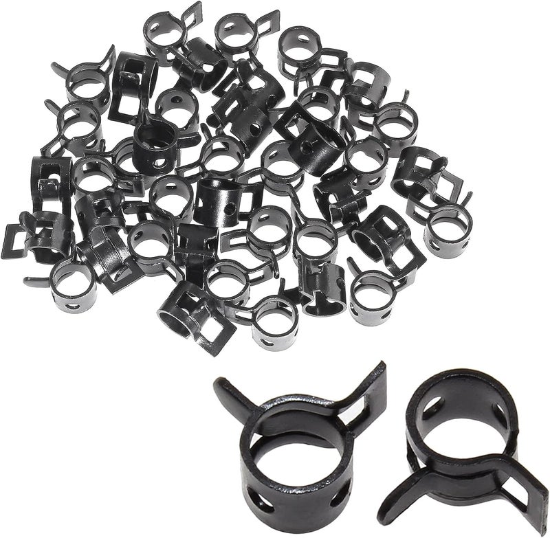Rierdge 40 Pcs 1/4 ID Spring Band Type Clamps - Image 1