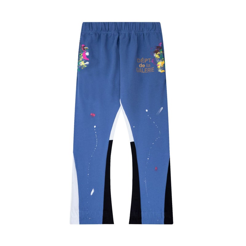 G D Classic Letter Splash-Ink Graffiti Print Patchwork Versatile Sweatpants Unisex Casual Long Pants Direct Shipping - Image 1