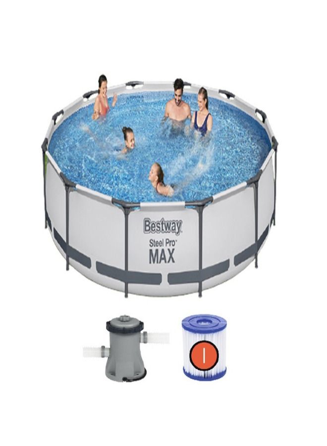 Bestway Steel Pro Frame Pool Set( Filter Pump) 366X76Cm-26-56416 - Image 2