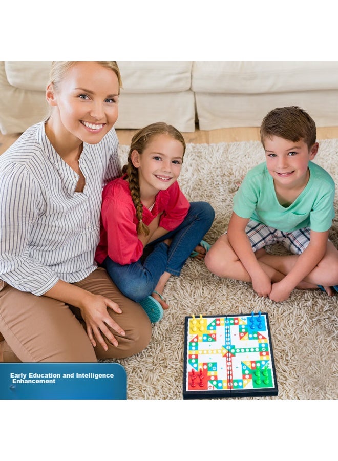 M&g Ludo Magnetic Board Game For Children And Adults, Portable Foldable Magnetic Interactive Toy For Boys And Girls, Large Size Camping Game - Image 3