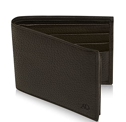 Access Denied Slim Leather Bifold Wallets For Men - Minimalist Mens Wallet RFID Blocking Card Holder With ID Window Gifts For Men - Image 1