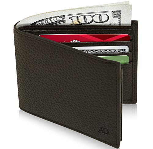 Access Denied Slim Leather Bifold Wallets For Men - Minimalist Mens Wallet RFID Blocking Card Holder With ID Window Gifts For Men - Image 2