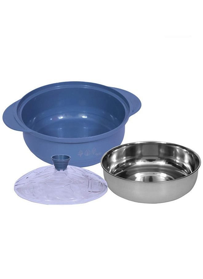 Jaypee Plus Water Heated Steel Casserole Aqualine 1700 ml Valley Blue