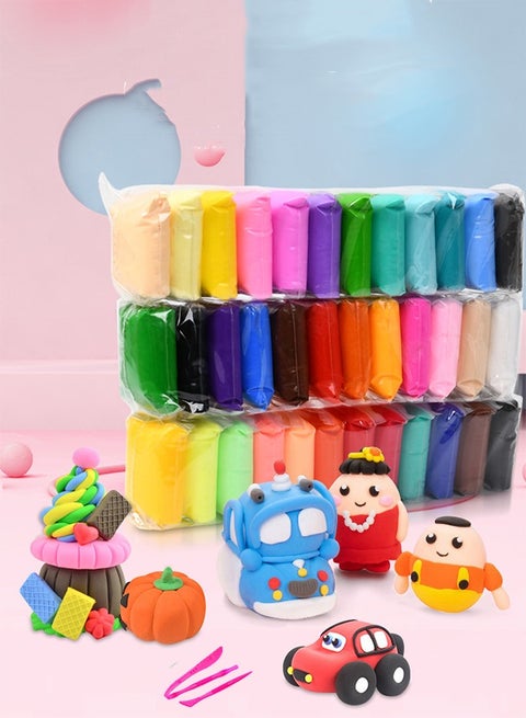 36 -تعليم الأطفال من الطين المطاطي المطاطي المطاطي، وهو اللعب التفاعلية المصنوعة من الطين الخفيف جدا