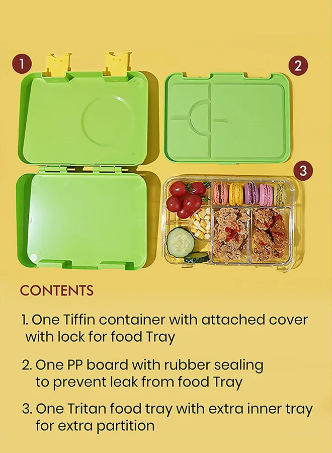 LITTLE SURPRISE BOX Little Surprise Box, 2 pcs Dino LunchBag & Bento Lunch box for Kids