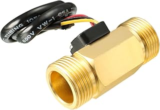 uxcell uxcell G3/4" Hall Effect Liquid Water Flow Sensor Switch Flowmeter Counter Meter DC 5V 2-45L/min SEN-HZ43WB  - Image 1