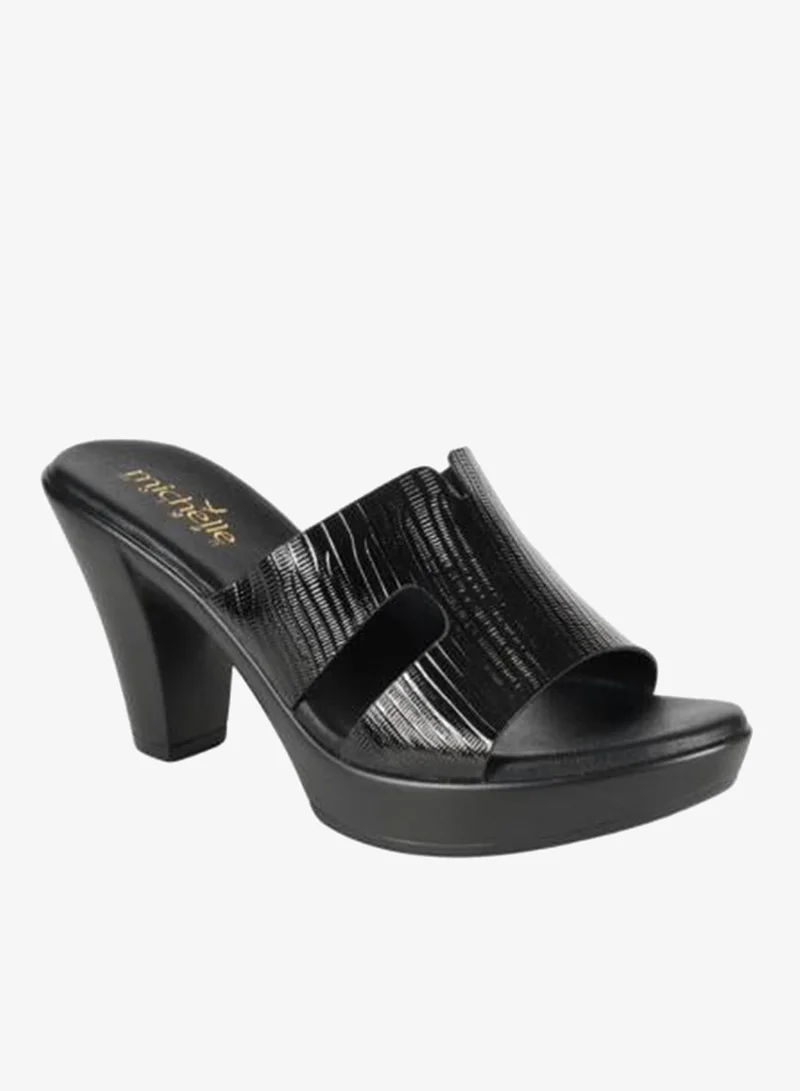 Michelle Morgan Black 092-2919 Michelle Morgan Ladies High Heel Sandals 914RJ40K Black for Women | Best Price UAE