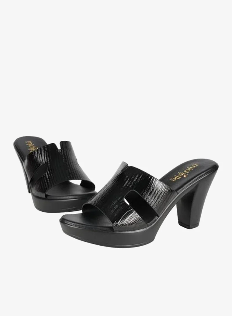 Michelle Morgan Black 092-2919 Michelle Morgan Ladies High Heel Sandals 914RJ40K Black for Women | Best Price UAE