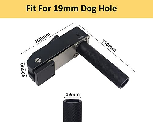 RUIITEN 2 Pack MFT Bench Holdfast Woodworking Tools 34 Desktop Quick Acting Hold Down Clamp Adjustable Fast Fixed Clip Aluminum Alloy Benchtop Quick Clamps for Wood Carving Routing Sanding - Image 3