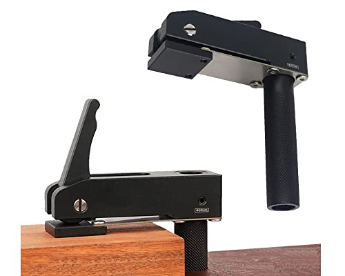 RUIITEN 2 Pack MFT Bench Holdfast Woodworking Tools 34 Desktop Quick Acting Hold Down Clamp Adjustable Fast Fixed Clip Aluminum Alloy Benchtop Quick Clamps for Wood Carving Routing Sanding - Image 1
