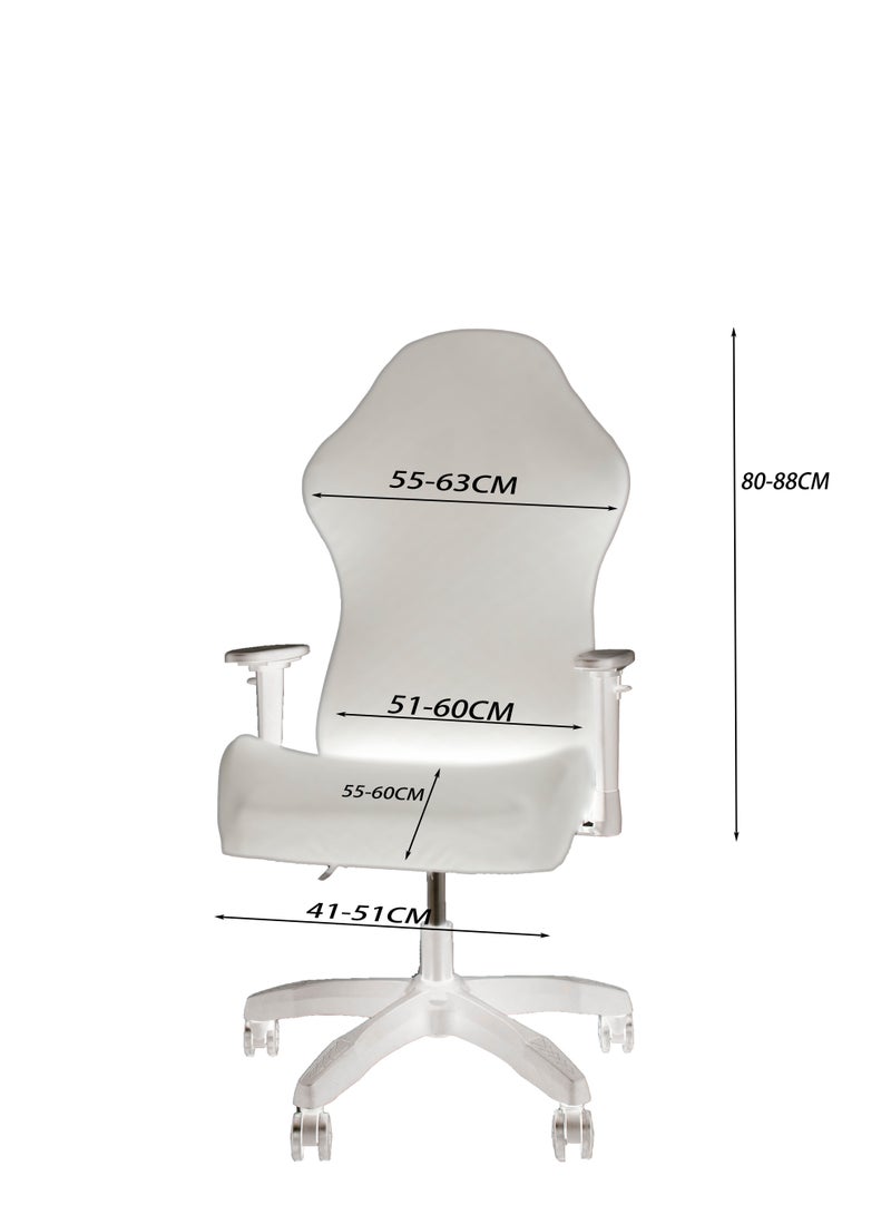 Gaming Chair Covers Slipcovers with Armrest Covers,Stretch Game Computer Office Desk Chair Cover Protector,Soft Polyester Fabric,Rotating Armchair Covers,Without Chair - Image 3