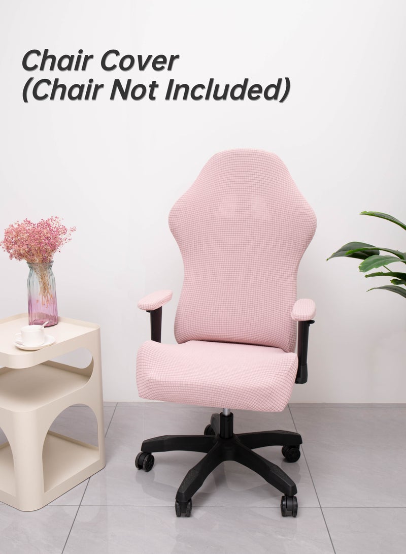 Gaming Chair Covers Slipcovers with Armrest Covers,Stretch Game Computer Office Desk Chair Cover Protector,Soft Polyester Fabric,Rotating Armchair Covers,Without Chair - Image 1