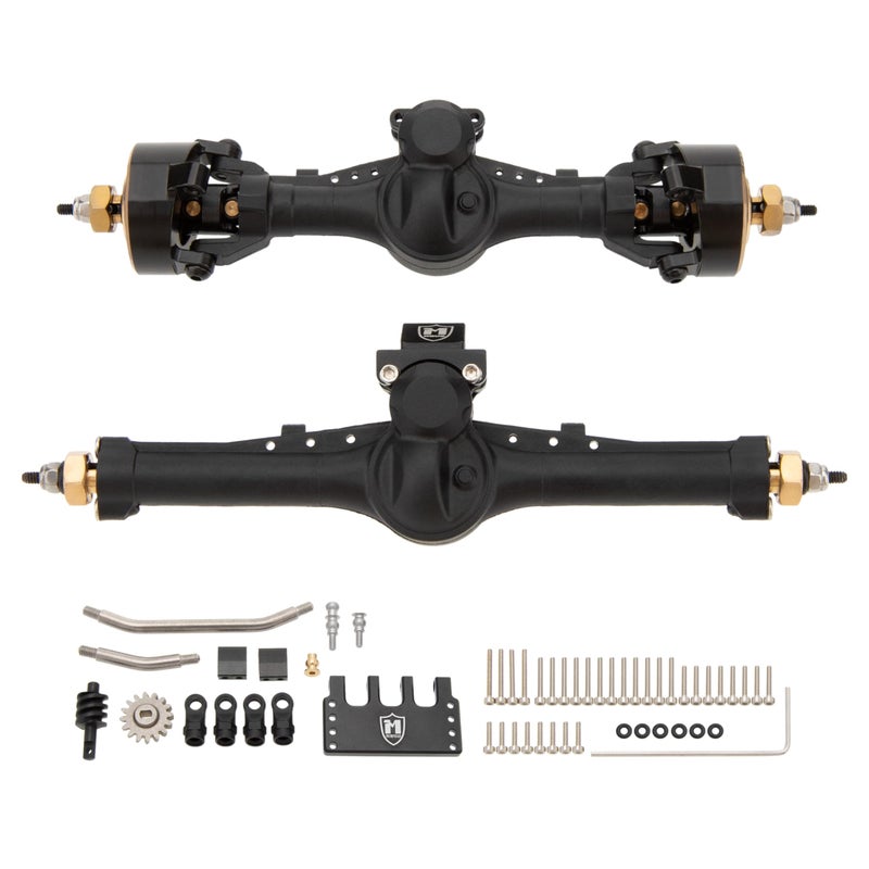 MEUS RACING 5mm Nylon ISO V2 SCX24 Axles with 3Section CVD for Axial 124 SCX24 RC Crawler Nylon Black - Image 3