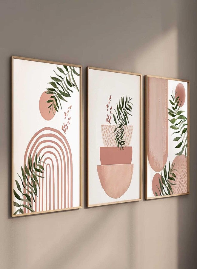 HOTHOUSE Painting Boho Wall Art Home Decoration Paintings With Frame For Living Room Bed Room Hotel Wall Decor Digital Reprint Set of 3 (13X17 inch) - Image 5