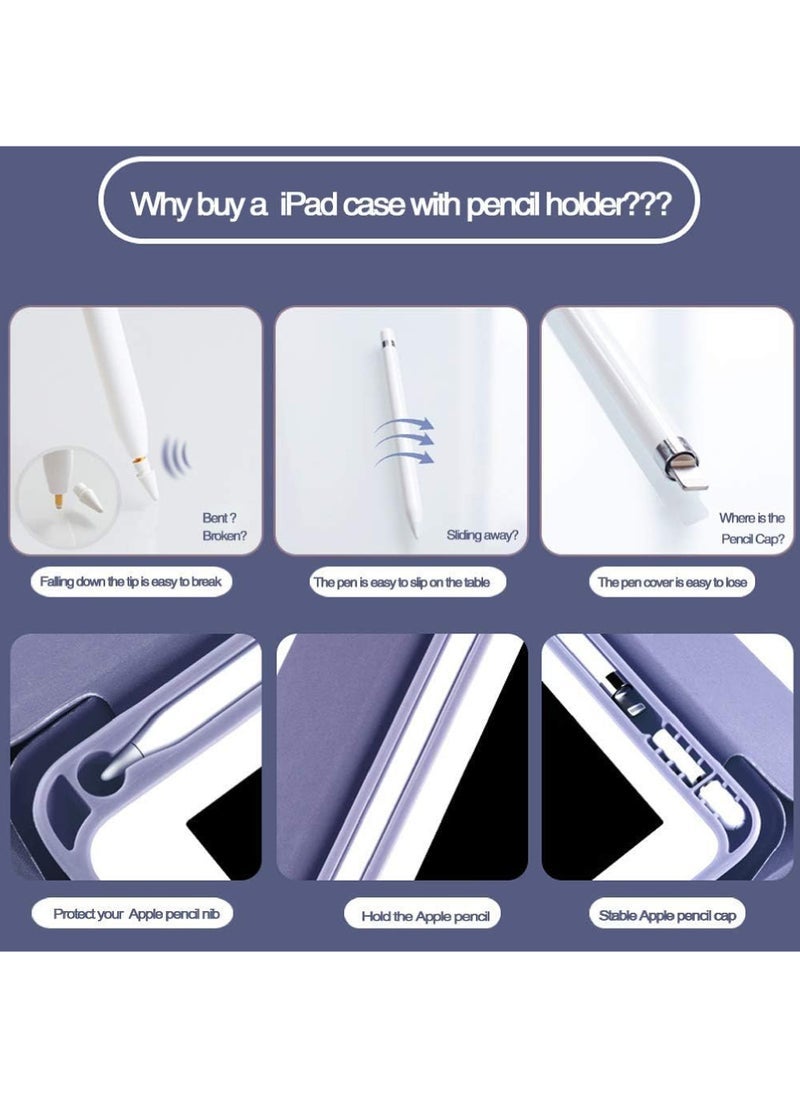 Case for iPad mini 5/4 7.9 Inch (2019/2015) with Pencil Holder,Shell Soft-Touch Tablet Stand Cover, Auto Wake/Sleep for iPad mini 4/5 7.9inch (2015/2019 Model A1538 A1550 A2133 A2124 A2125 A2126) - Image 5