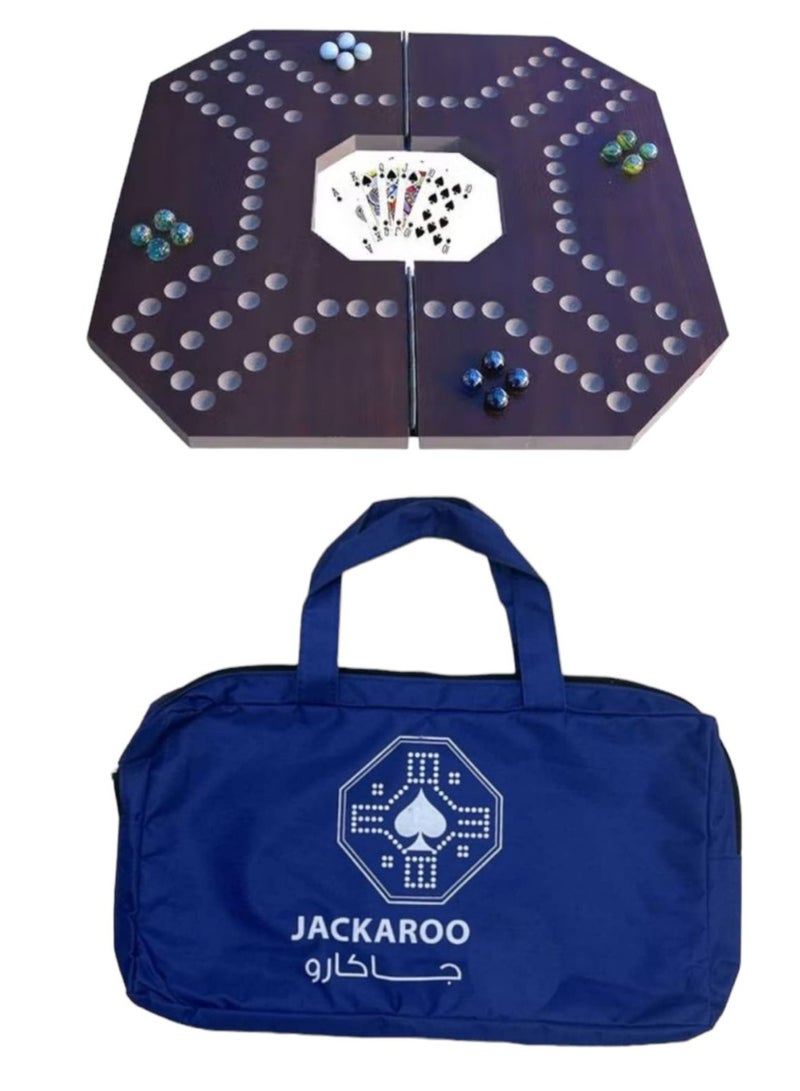 Jackaroo 4 Players Best Quality Lighweight Portable Foldable Game Board For Kids - Image 1