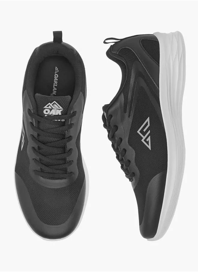 Oaklan by Shoexpress Men by Shoexpress Logo Detail Lace-Up Sports Shoes