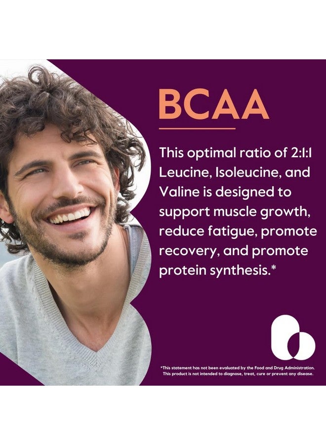 BESTVITE BESTVITE Vegan BCAA 500mg per Capsule of Amino Acids (400 Vegetarian Capsules) - 2000 mg per Serving - No Stearates - Vegan - Gluten Free - Non GMO - Image 3