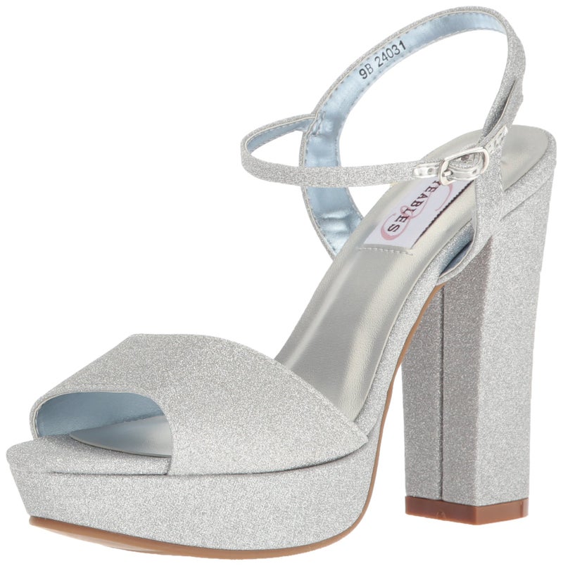Dyeables, Inc Womens Whitta Platform Dress Sandal, Silver, 9.5 M US - Image 3