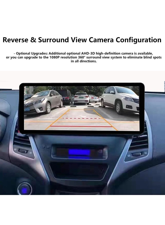 Raymos 12.3" Android 14 GPS Navigation Screen for Hyundai  ELENTRA 2012 | Apple CarPlay & Android Auto | 4G SIM | WiFi | QLED 1920×720 | DSP Audio - Image 4
