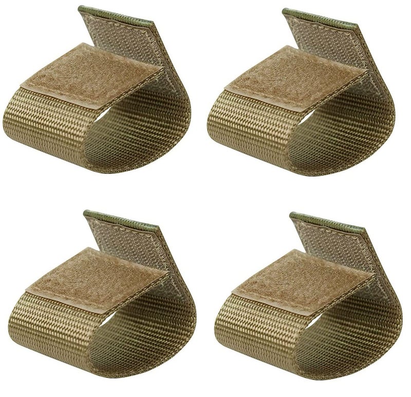 TACNEX Duty Belt Keepers w/Hook and Loop Closure for 1.5" Wide Tactical Belt Accessories Nylon Loops for Police Security Law Enforcement 4 PCS