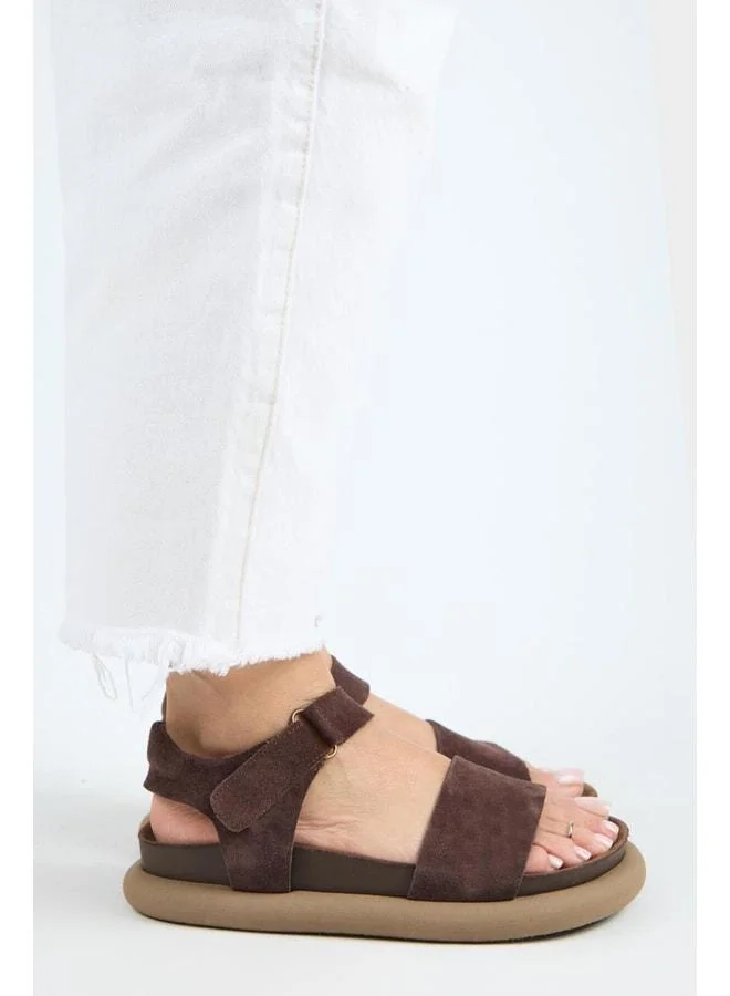 Manijero  Bronx Women's Genuine Leather Strap strap Light Coffee Sandal. for Women | Best Price UAE