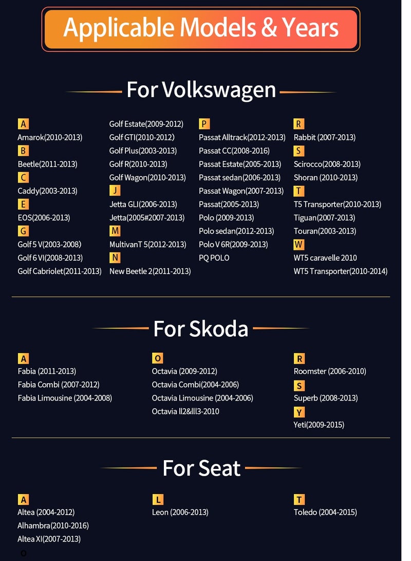 شاشة أندرويد لـ VW Volkswagen Passat Tiguan Golf Polo Octavia Skoda Touran 4GB RAM دعم Apple Carplay Android Auto Wireless SIM Card DSP AHD Camera Included Bluetooth - Image 4