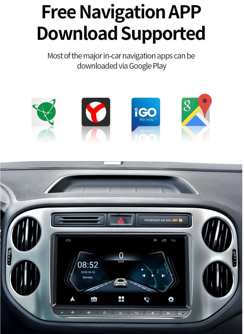 شاشة أندرويد لـ VW Volkswagen Passat Tiguan Golf Polo Octavia Skoda Touran 4GB RAM دعم Apple Carplay Android Auto Wireless SIM Card DSP AHD Camera Included Bluetooth - Image 5