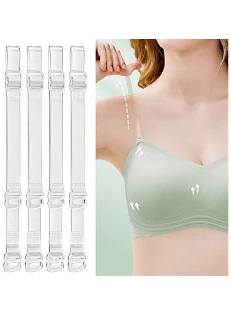 6 Pack Invisible Bras Women Non Slip Adjustable Replacement Bra Invisible Bra Transparent Bra, Plastic, - Image 2