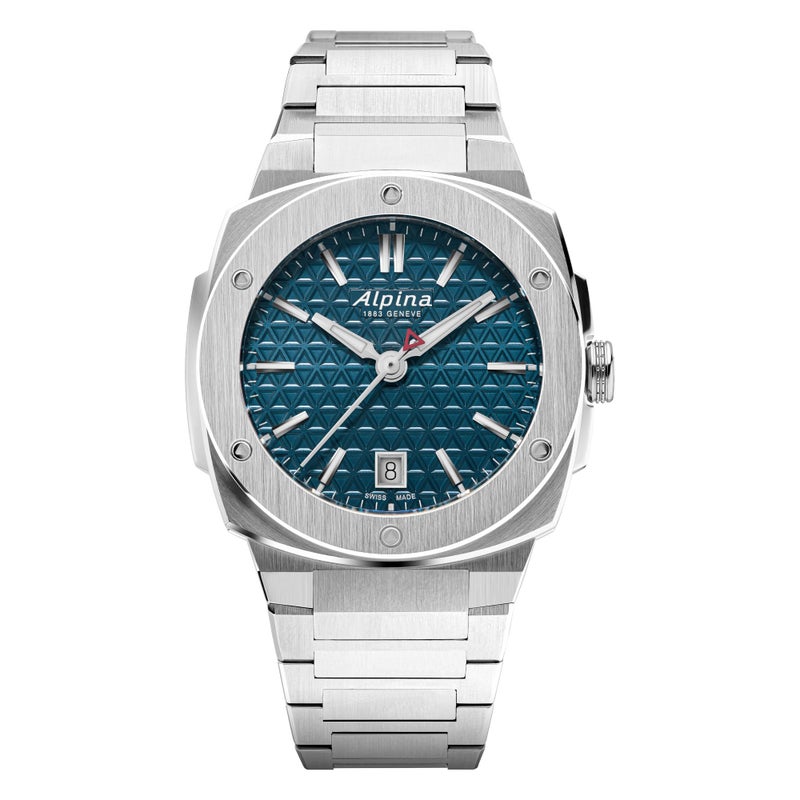 Alpina Unisex Quartz Alpiner Watch, Silver-Tone Stainless Steel Bracelet, Blue Dial Style: AL-220TB2AE6B - Image 5