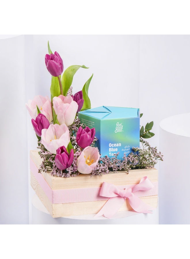 Ferns N Petals Tulips And Premium Tea