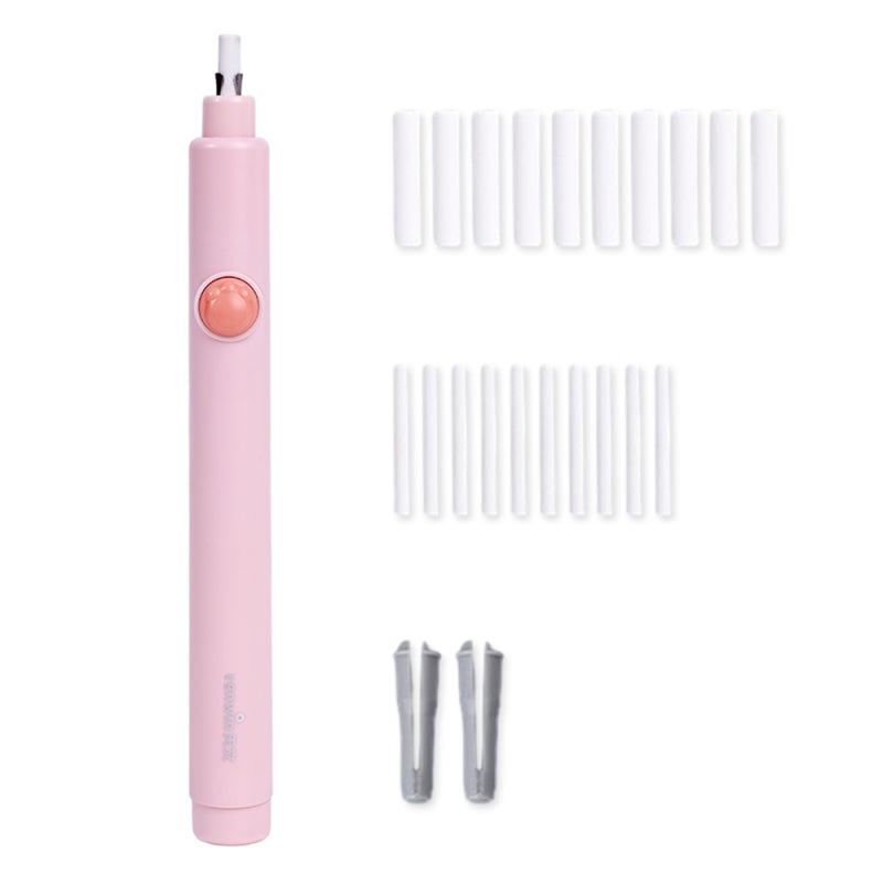tenwin Electric Eraser Rechargeable with 10 5mm Refills and 10 2.3mm Refills - Mechanical Erasers for Artists - Precision Detail Erasing for Drawing Drafting - Image 1